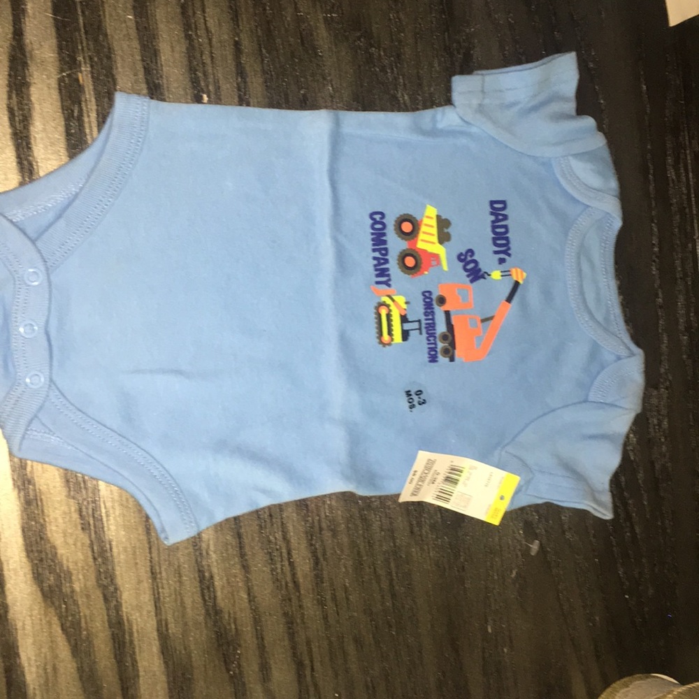 0-3 mos daddy and son body suit